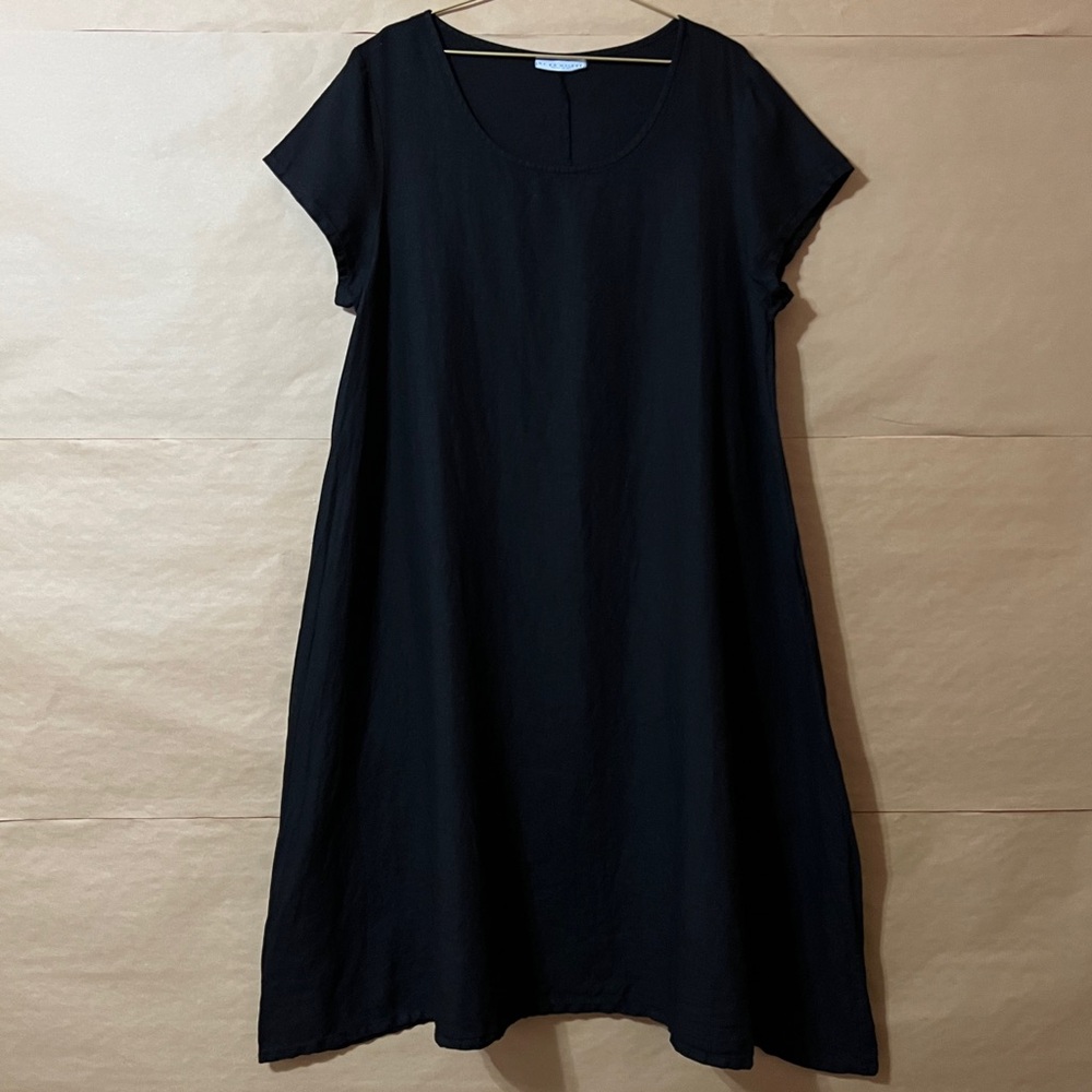 bryn Walker Black Midi Swing Dress